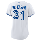 Max Scherzer Toronto Blue Jays Nike Women's 2025 World Series Home Replica Player Jersey - White