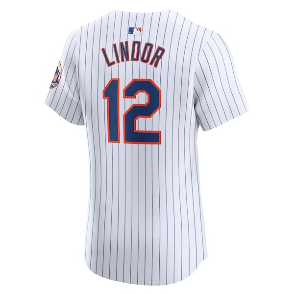 Francisco Lindor New York Mets Nike Home Elite Jersey - White