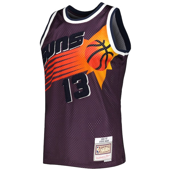 Steve Nash Phoenix Suns 1996/97 Hardwood Classics Off-Court Swingman Jersey - Purple