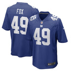Tomon Fox New York Giants Nike Game Player Jersey - Royal