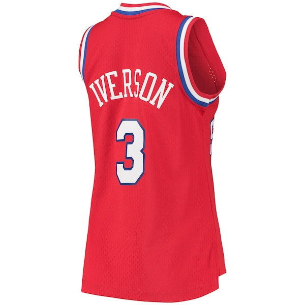 Allen Iverson Philadelphia 76ers Women's 2002/03 Hardwood Classics Swingman Jersey - Red