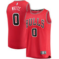 Coby White Chicago Bulls  Youth Fast Break Replica Player Jersey - Icon Edition - Red