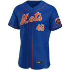 Jacob deGrom New York Mets Nike Alternate Authentic Player Jersey - Royal/White