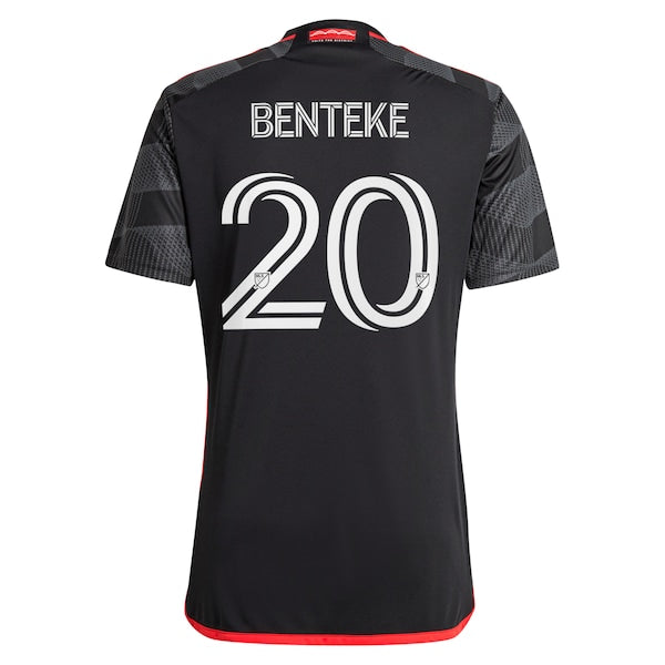 Christian Benteke D.C. United adidas 2024 The Icon Kit Replica Player Jersey – Black