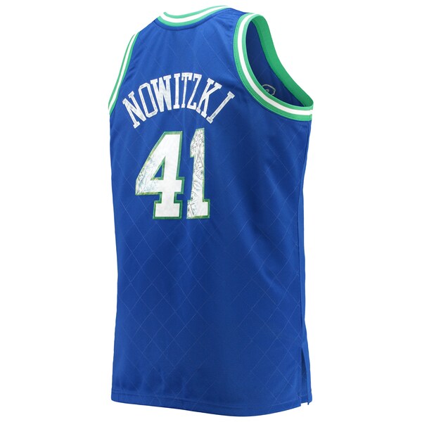 Dirk Nowitzki Dallas Mavericks Big & Tall 1998/99 NBA 75th Anniversary Diamond Swingman Jersey - Blue