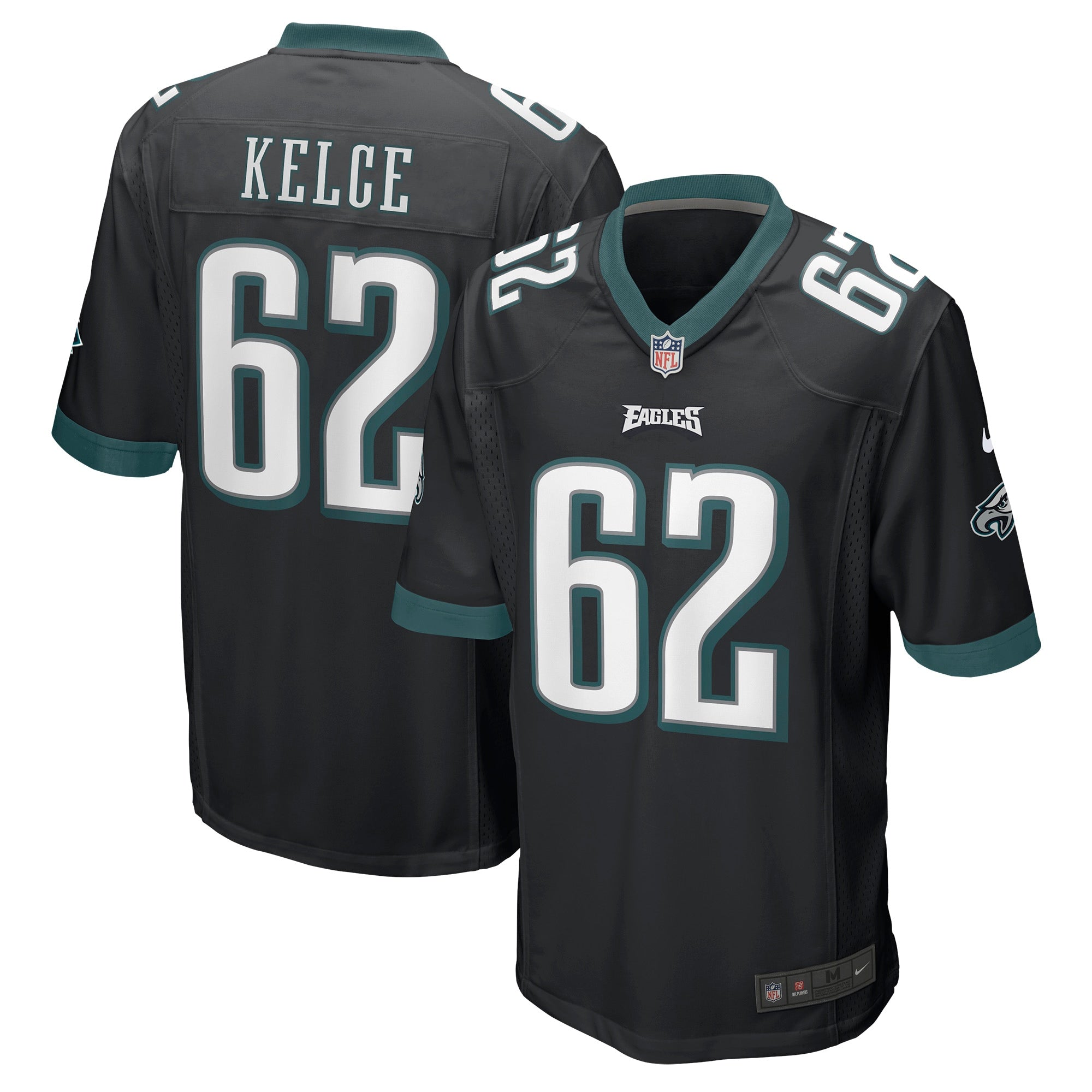 Jason Kelce Philadelphia Eagles Nike  Game Jersey - White/Black