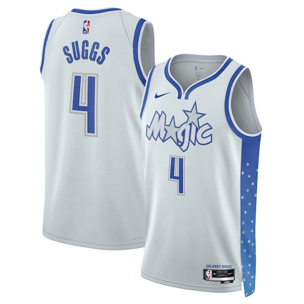 Jalen Suggs Orlando Magic Nike Unisex 2025/26 Swingman Jersey - Silver - City Edition
