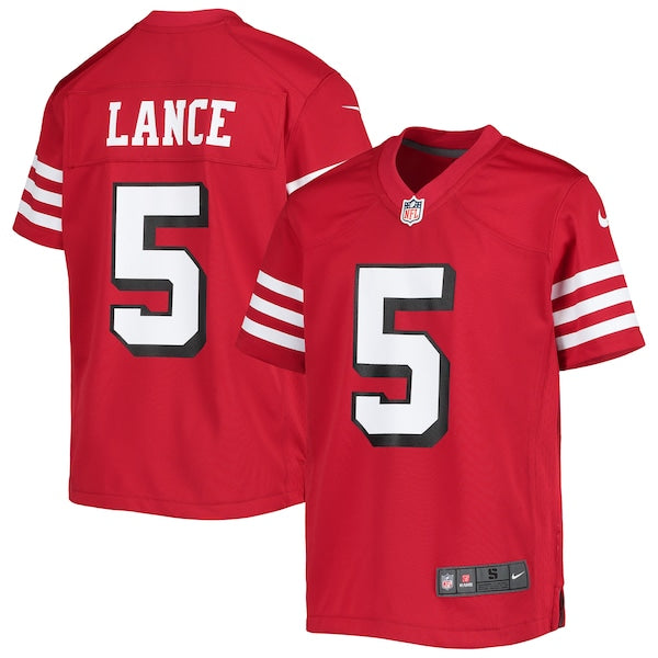 Trey Lance San Francisco 49ers Nike Youth Game Jersey - Scarlet/White
