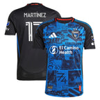 Josef Martinez San Jose Earthquakes adidas 2025 Headliner Authentic Player Jersey - Black