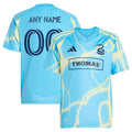 Philadelphia Union adidas Youth 2025 The Voltage Kit Replica Custom Jersey - Blue