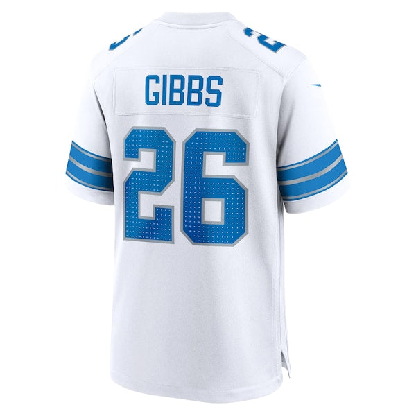 Jahmyr Gibbs Detroit Lions Nike Game Jersey - White