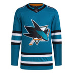 San Jose Sharks adidas Men's Home Primegreen Authentic Jersey - Teal