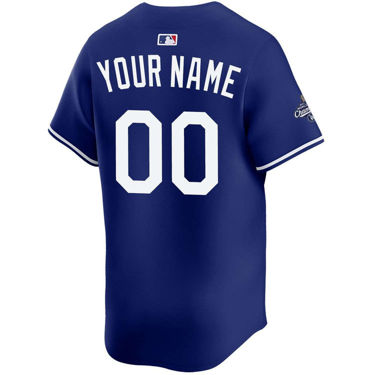 Los Angeles Dodgers Nike 2025 World Series Champions Limited Custom Jersey - Royal