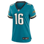 Trevor Lawrence Jacksonville Jaguars Nike Women's Prowler Throwback Game Jersey - Teal