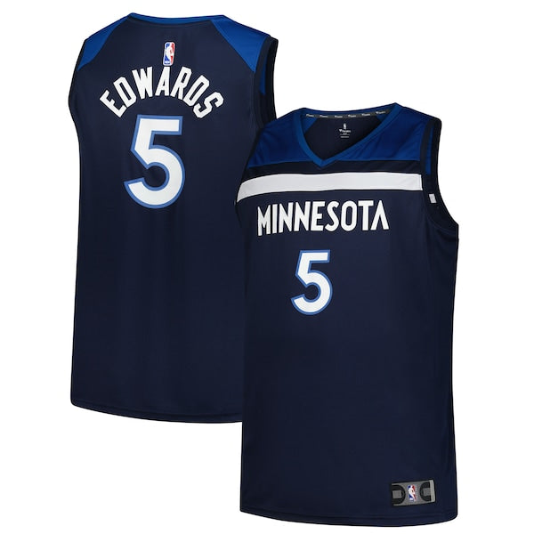 Anthony Edwards Minnesota Timberwolves  Big & Tall Fast Break Jersey - Icon Edition - Navy