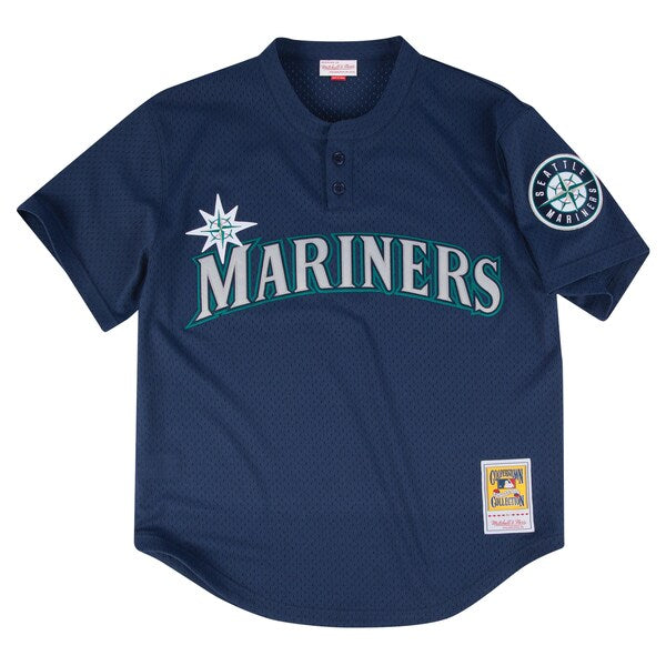 Seattle Mariners Profile Big & Tall Cooperstown Collection Mesh Batting Practice Jersey - Navy