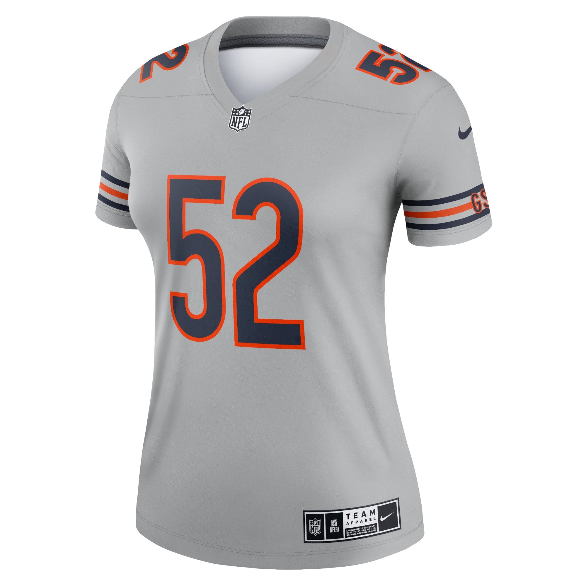 Khalil Mack Chicago Bears Nike Women's Inverted Legend Jersey - Gray