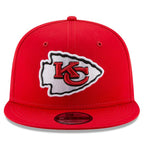 Kansas City Chiefs New Era Super Bowl LVIII Champions Side Patch 9FIFTY Snapback Hat - Red