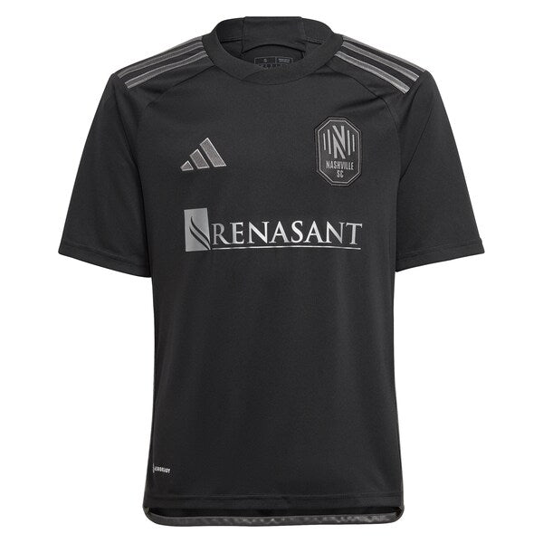 Walker Zimmerman Nashville SC adidas Youth 2024 Man In Black Kit Replica Player Jersey - Black