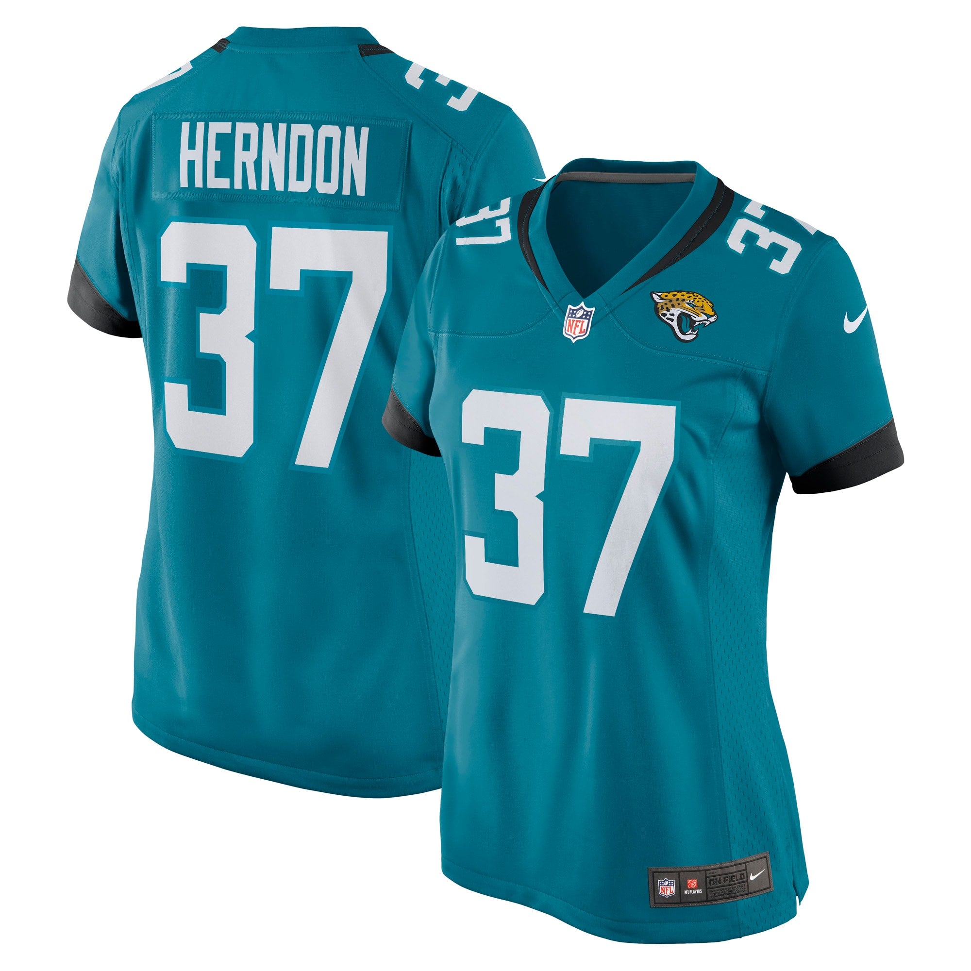Tre Herndon Jacksonville Jaguars Nike Women's Game Jersey - Black/Teal