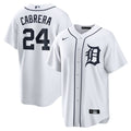 Miguel Cabrera Detroit Tigers Nike Home Replica Player Name Jersey - White/Gray