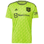 Aaron Wan-Bissaka Manchester United adidas 2022/23 Third Replica Player Jersey - Neon Green