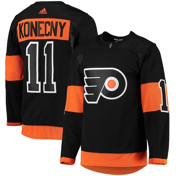 Travis Konecny Philadelphia Flyers adidas Alternate Primegreen Authentic Player Jersey - Black