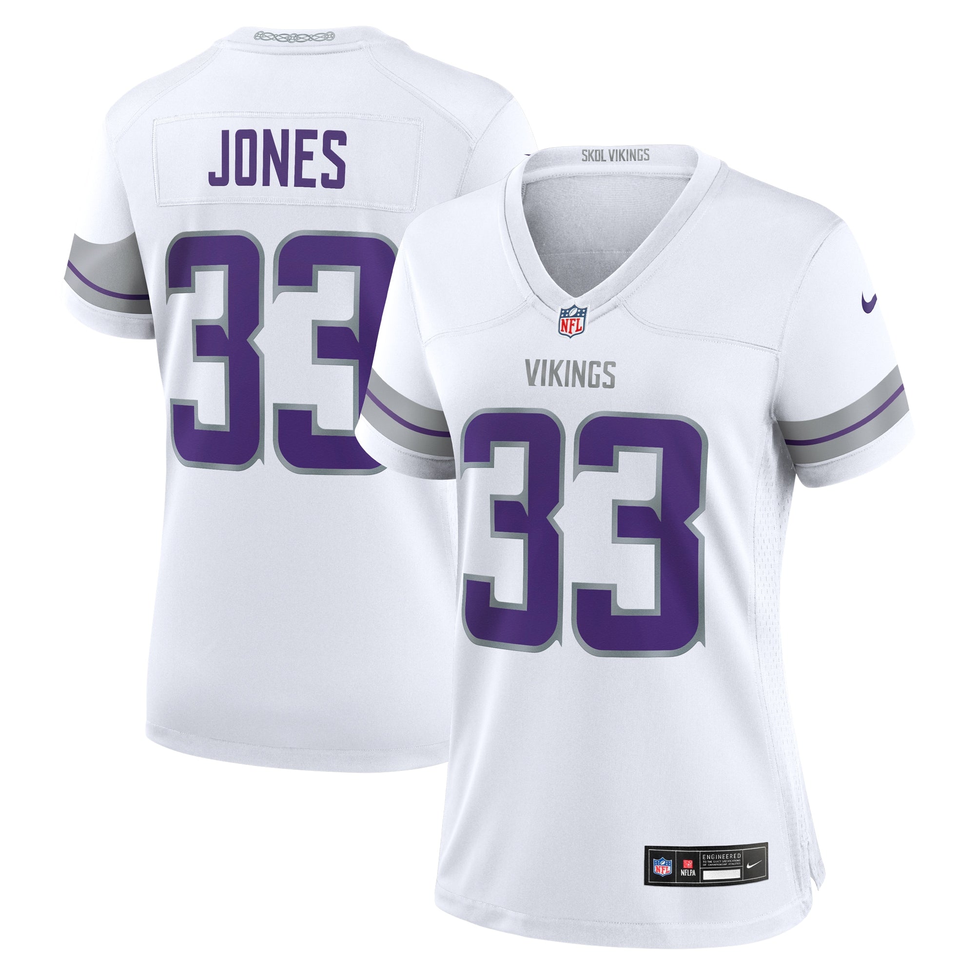 Aaron Jones Minnesota Vikings Nike Women's  Game Jersey -  Purple/White