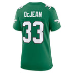 Cooper DeJean Philadelphia Eagles Nike Women's Super Bowl LIX 2nd Alternate Game Jersey - Kelly Green