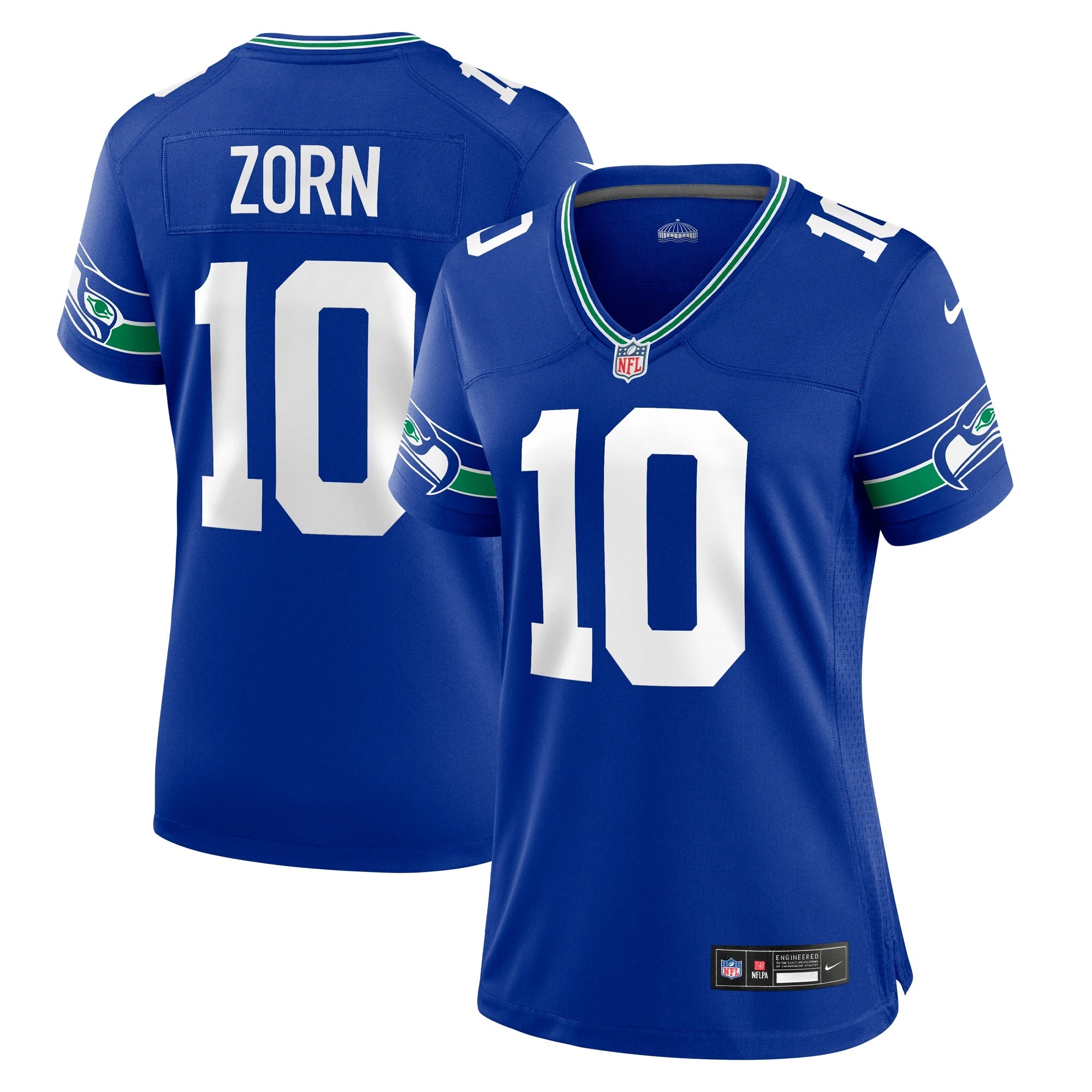 Jim Zorn Seattle Seahawks Nike Women's Game Retired Player Jersey - College Navy/Royal