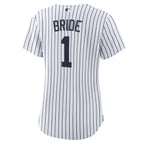 New York Yankees Nike Women's #1 Bride Home Replica Jersey - White