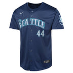 Julio Rodríguez Seattle Mariners Nike Youth Road Limited Player Jersey - Navy/Aqua/White