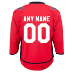 Washington Capitals Preschool Home Replica Custom Jersey - Red