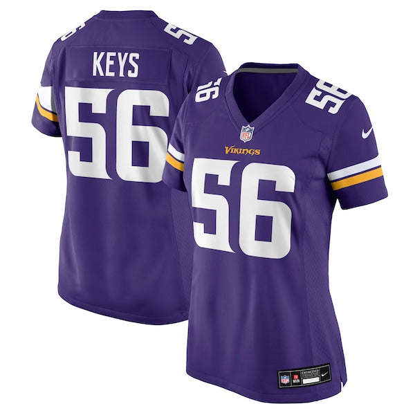 Austin Keys Minnesota Vikings Nike Women's Team Game Jersey -  Purple