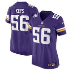 Austin Keys Minnesota Vikings Nike Women's Team Game Jersey -  Purple