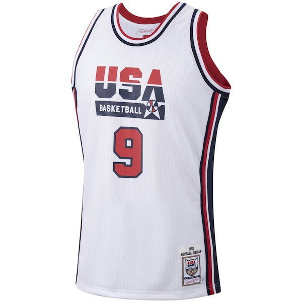 Men's USA Basketball Michael Jordan White 1992 Authentic Jersey