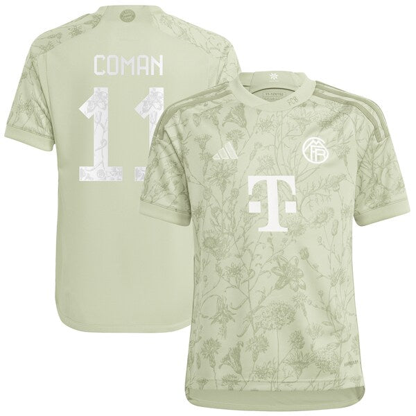 Kingsley Coman Bayern Munich adidas Youth 2023/24 Oktoberfest Replica Player Jersey - Green/White
