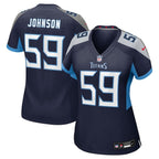 Kyron Johnson Tennessee Titans Nike Women's Team Game Jersey -  Navy
