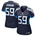 Kyron Johnson Tennessee Titans Nike Women's Team Game Jersey -  Navy
