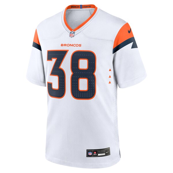 Jaleel McLaughlin Denver Broncos Nike Game Jersey -  White