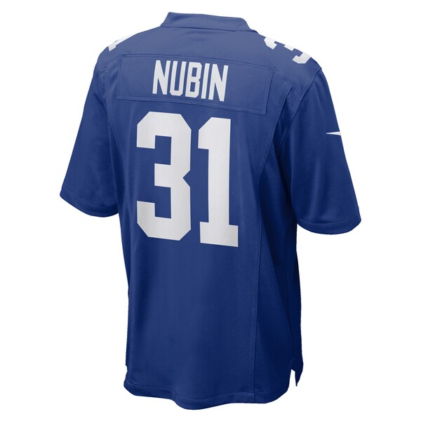 Tyler Nubin New York Giants Nike Team Game Jersey -  Royal