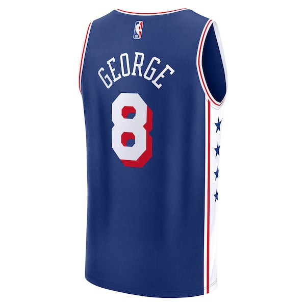 Paul George Philadelphia 76ers  Youth Fast Break Replica Player Jersey - Icon Edition - Royal