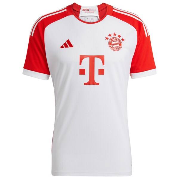 Jamal Musiala Bayern Munich adidas 2023/24 Home Replica Jersey - White/Green