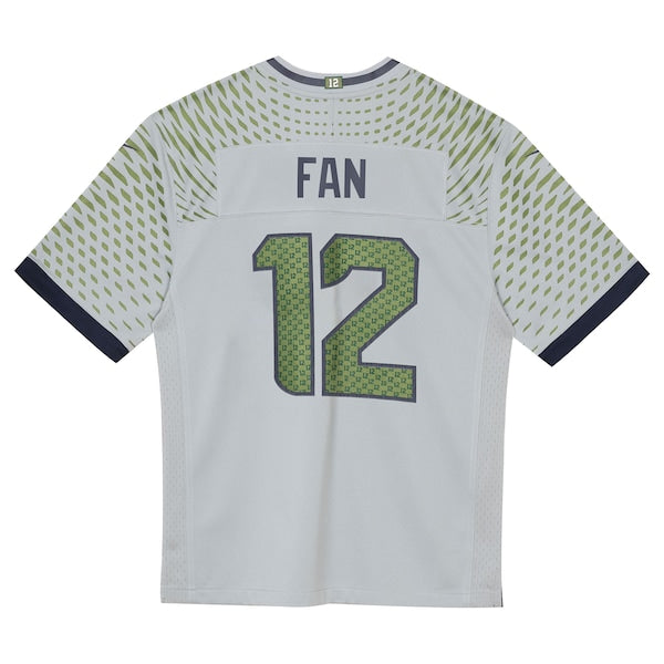 12s Seattle Seahawks Nike Toddler 2025 Rivalries Collection Game Jersey - Wolf Gray