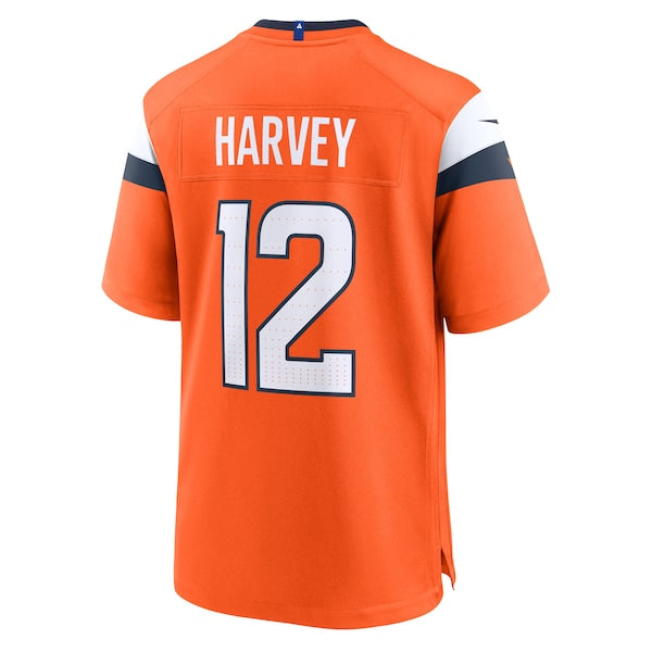 Men's Denver Broncos RJ Harvey Nike  Orange Team Game Jersey