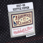 Scottie Pippen Chicago Bulls Hardwood Classics 1997/98 Split Swingman Jersey - Red/Black