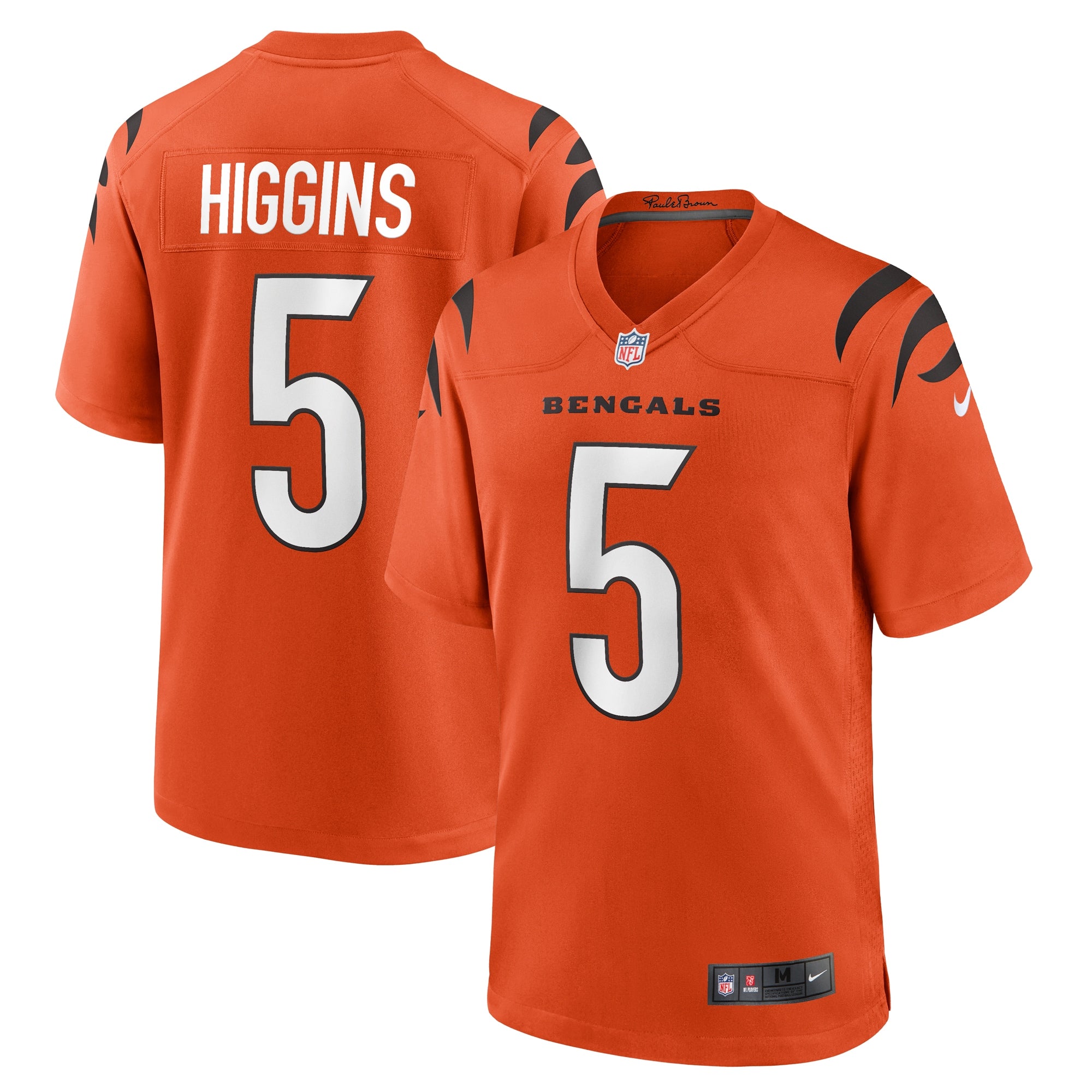 Tee Higgins Cincinnati Bengals Nike  Game Jersey - White/Orange