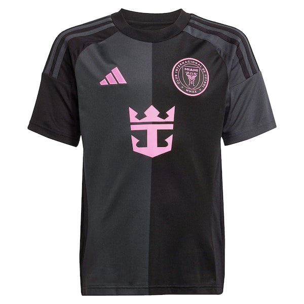 Inter Miami CF adidas Youth 2025 The Fortitude Kit Replica Custom Jersey - Black