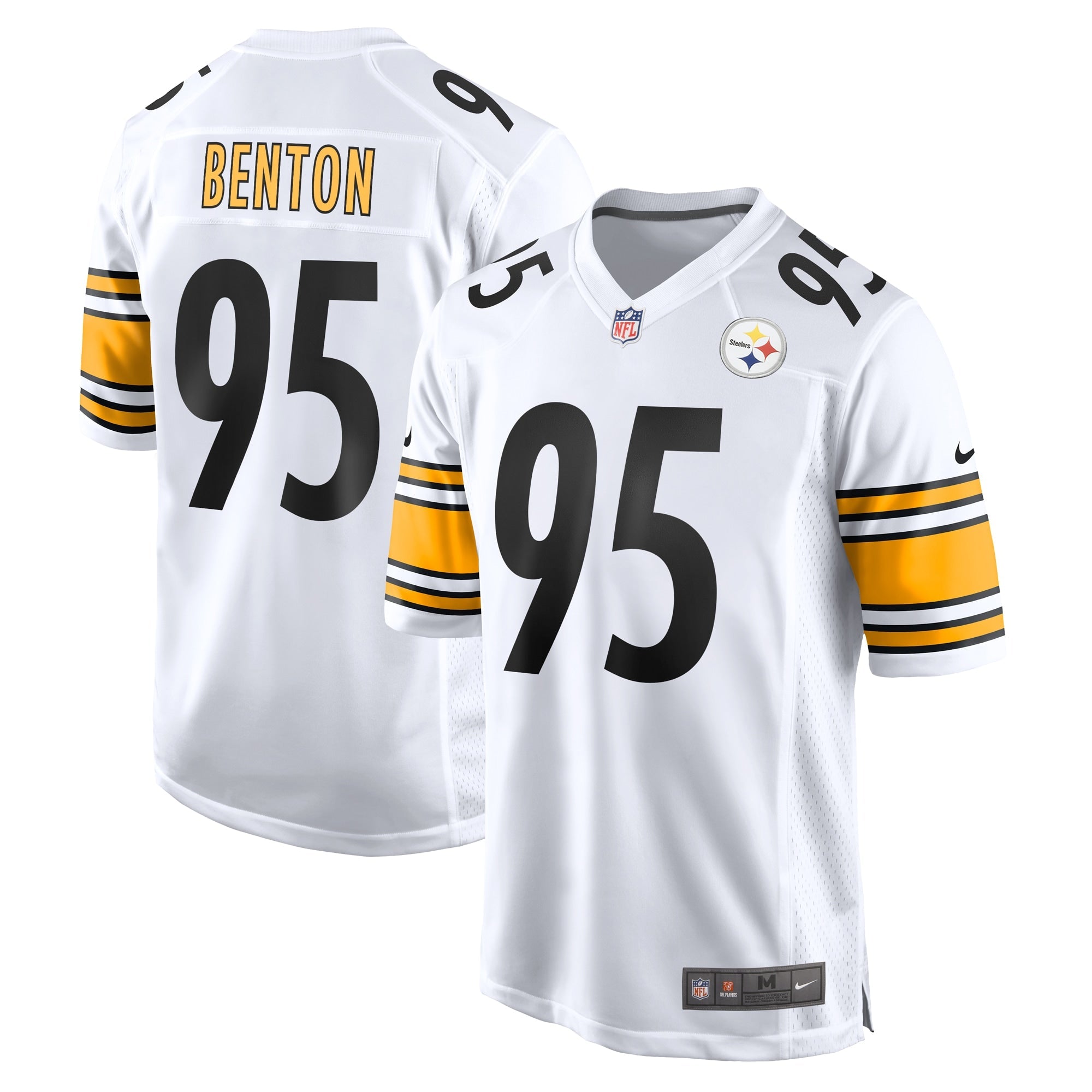Keeanu Benton Pittsburgh Steelers Nike Team Game Jersey -  Black/White