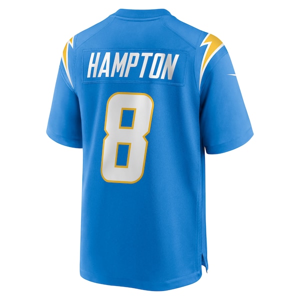 Omarion Hampton Los Angeles Chargers Nike 2025 NFL Draft First Round Pick Game Jersey - Powder Blue